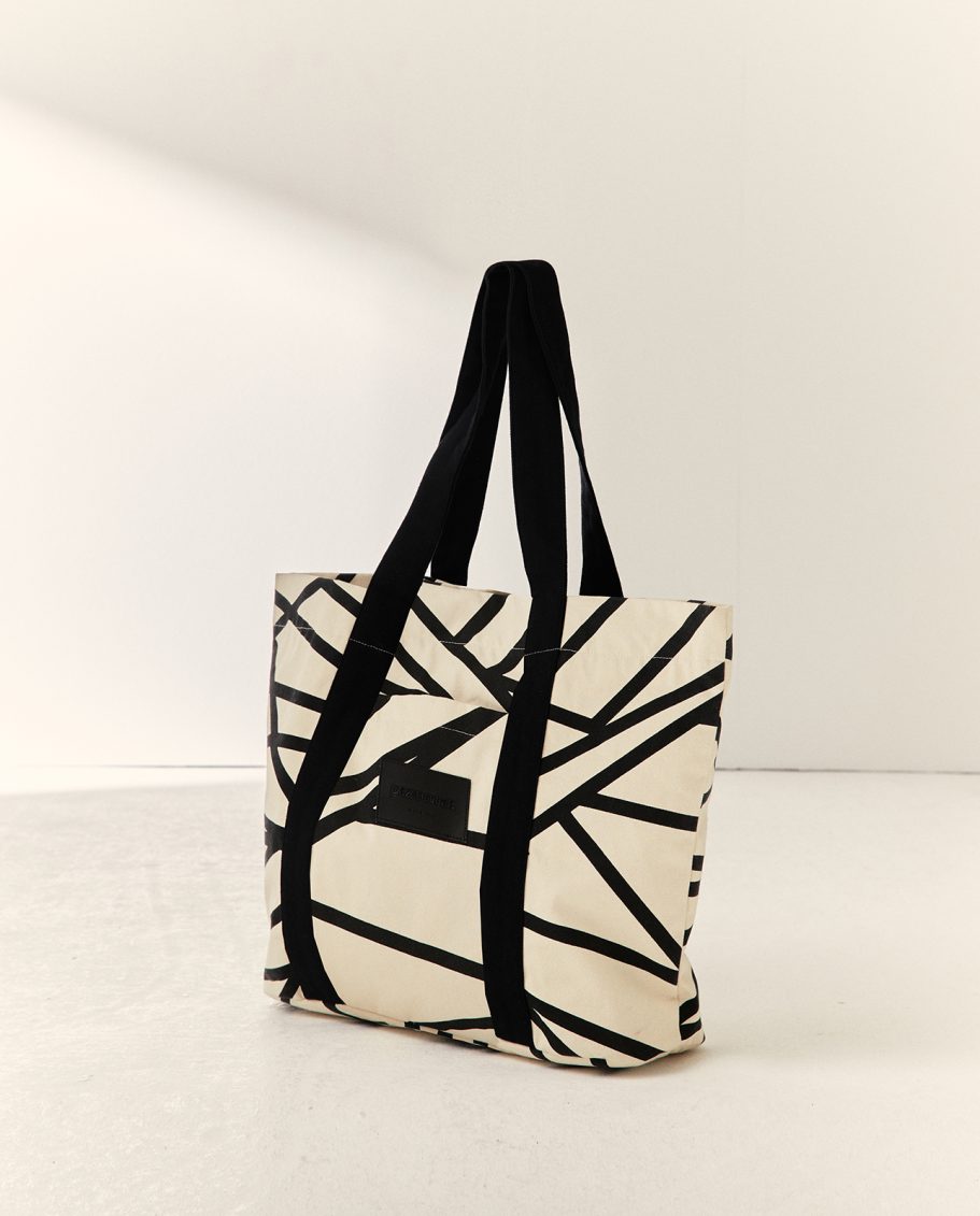 Bolso shopping bicolor de la marca Paz Torras